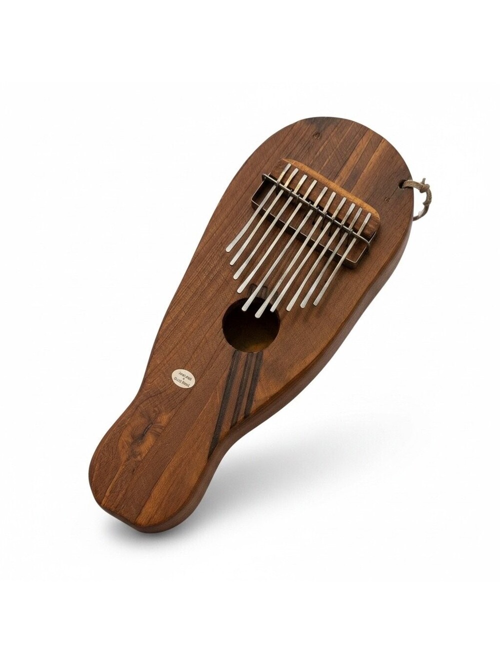 Vintage Kalimba Thumb Piano Mbira 11 Key w/ Tag Brown Mens late 20th century